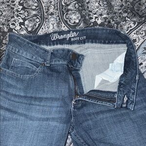 Wrangler Dark Blue Boot Cut Jeans